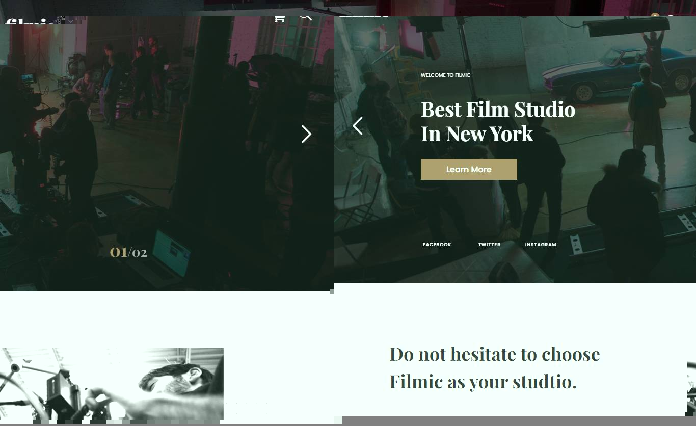  Filmic - Movie Production and Filmmaker Theme