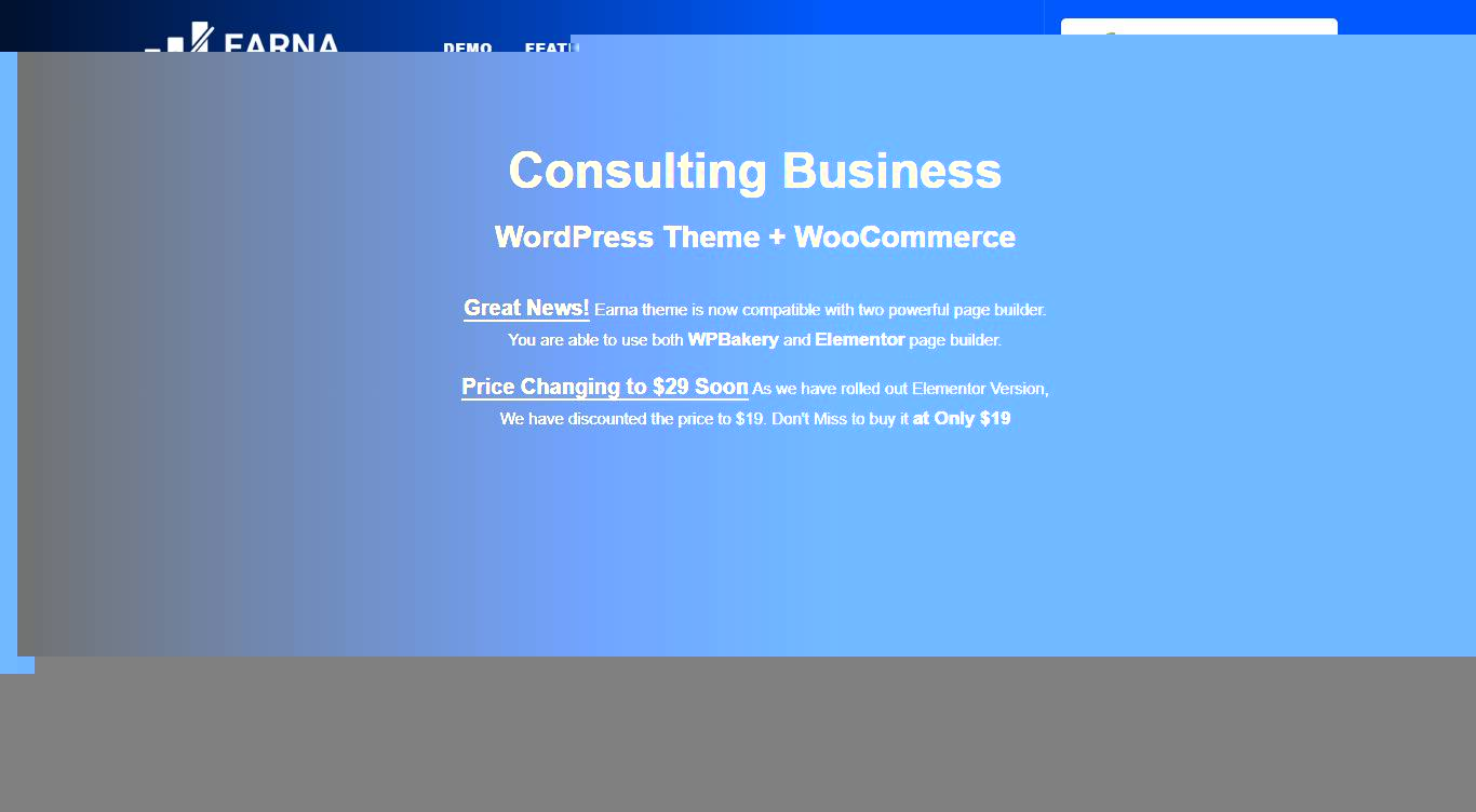 Earna - Business Consulting WordPress Theme