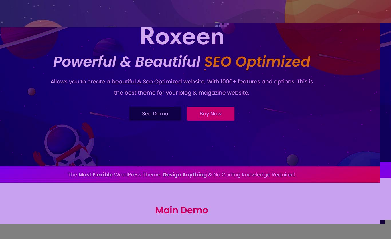 Roxeen | Personal Lightweight WordPress Theme