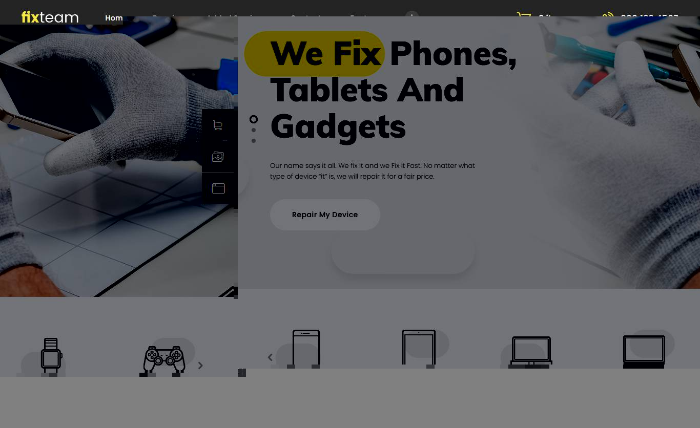 FixTeam | Electronics & Mobile Devices Repair WordPress Theme
