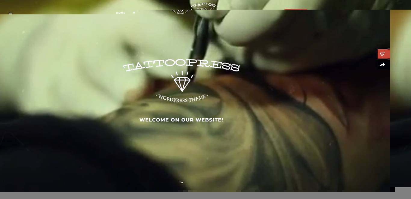 TattooPress - A WordPress Theme for Ink Artists