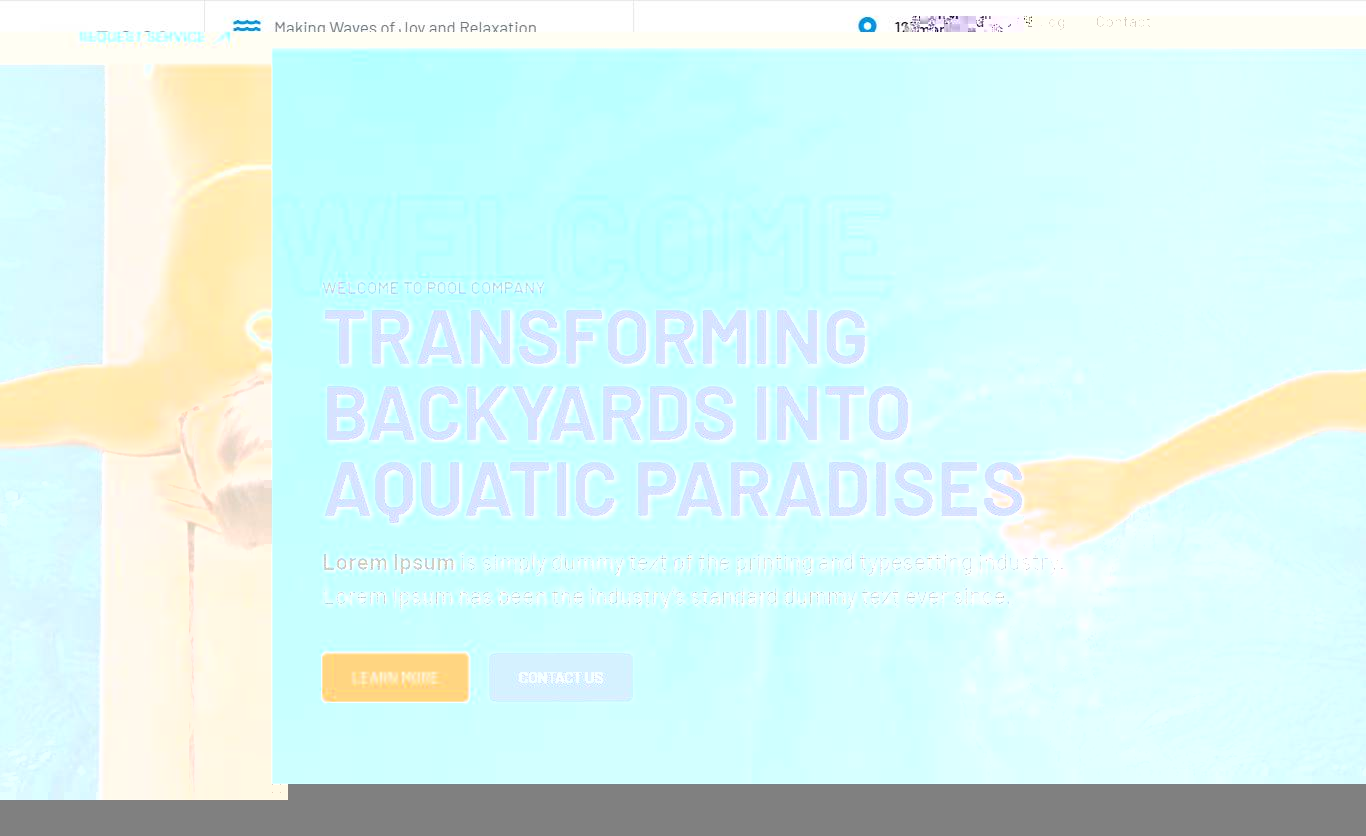 Pool Company WordPress Theme by WpMania.Net