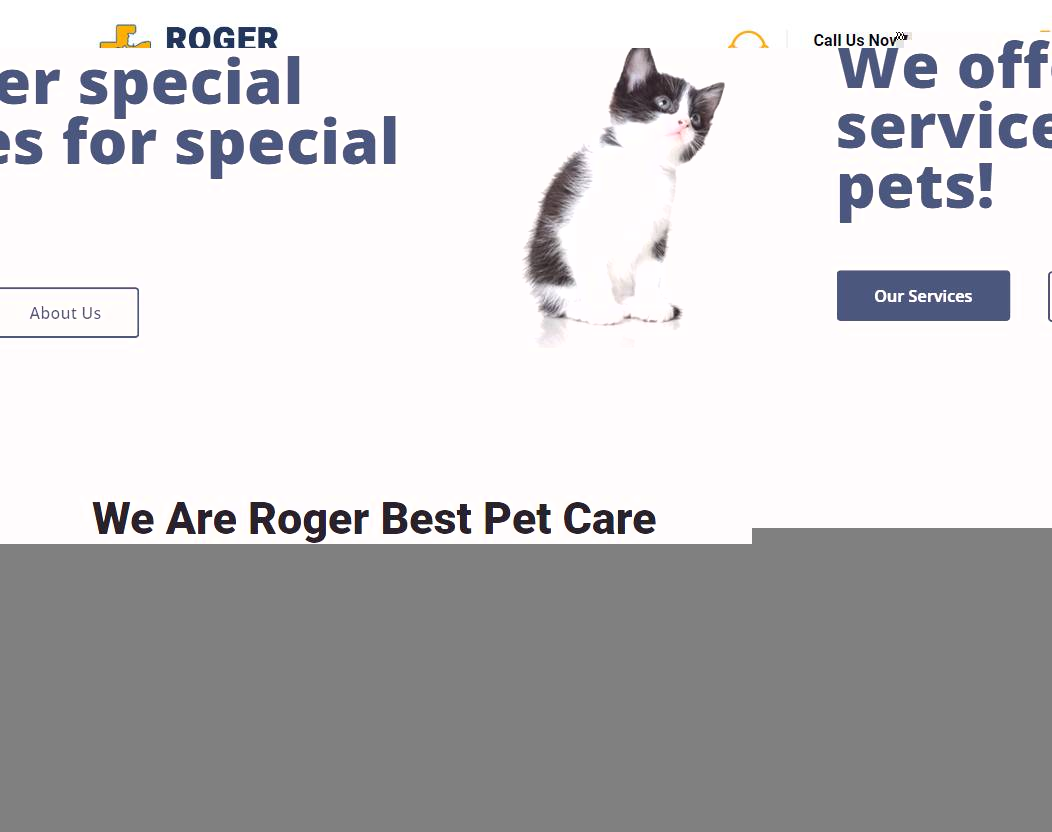 Roger - Pet Care WordPress Theme