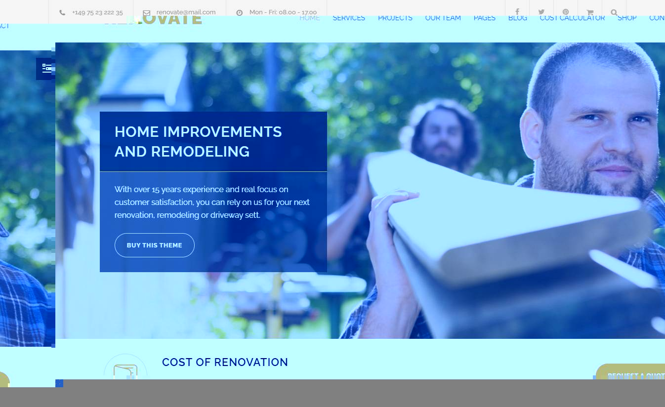 Renovate - Construction & Renovation WordPress Theme