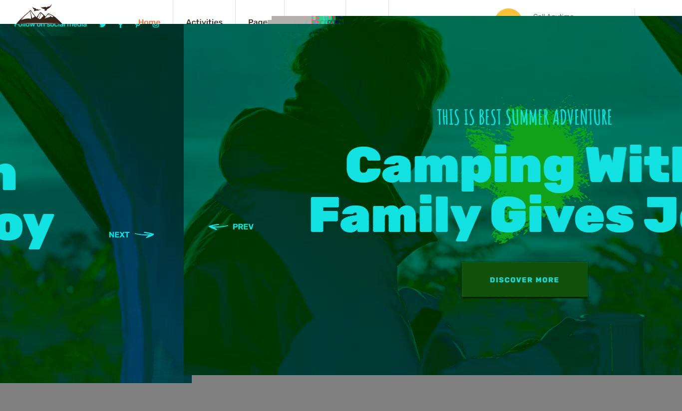 Amping - Camp Organizer WordPress Theme