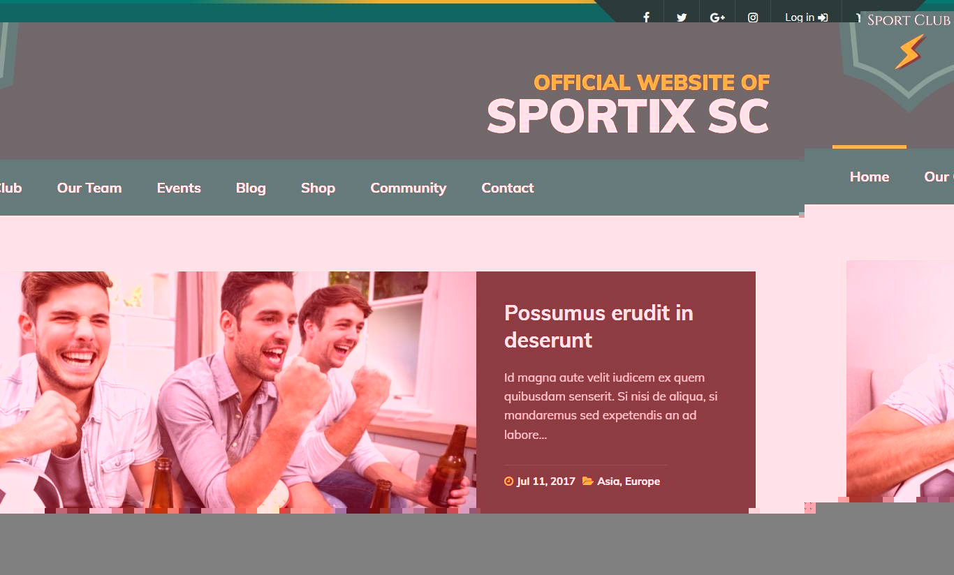 SPORTIX - WordPress SportsPress Theme for Sport Clubs
