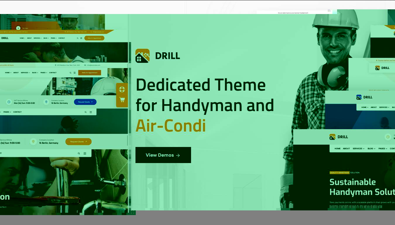 Drill - Handyman & Plumber Services WordPress Theme