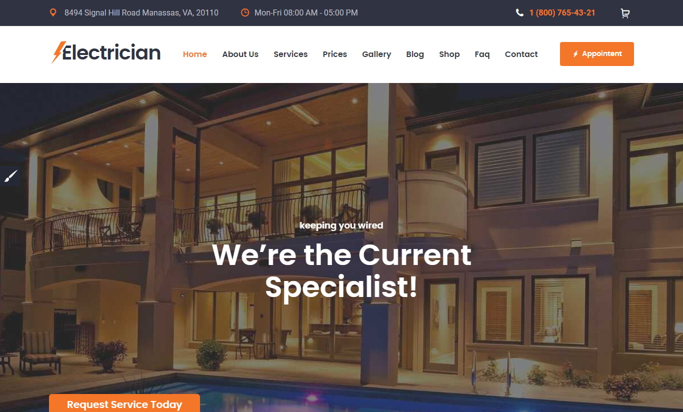 Top 6 Best Electrician WordPress Themes for Professional Contractors