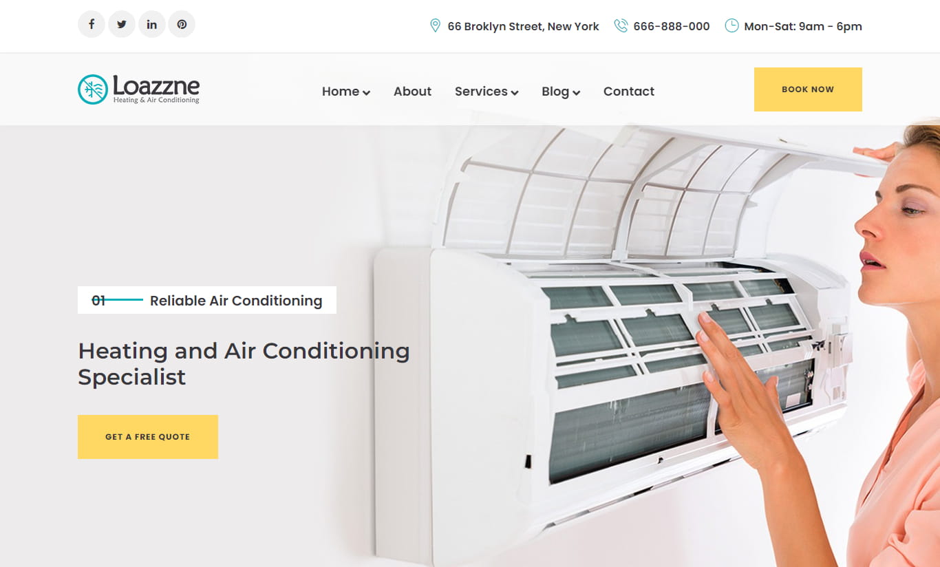Top 9 HVAC WordPress Theme for Air Conditioning Company