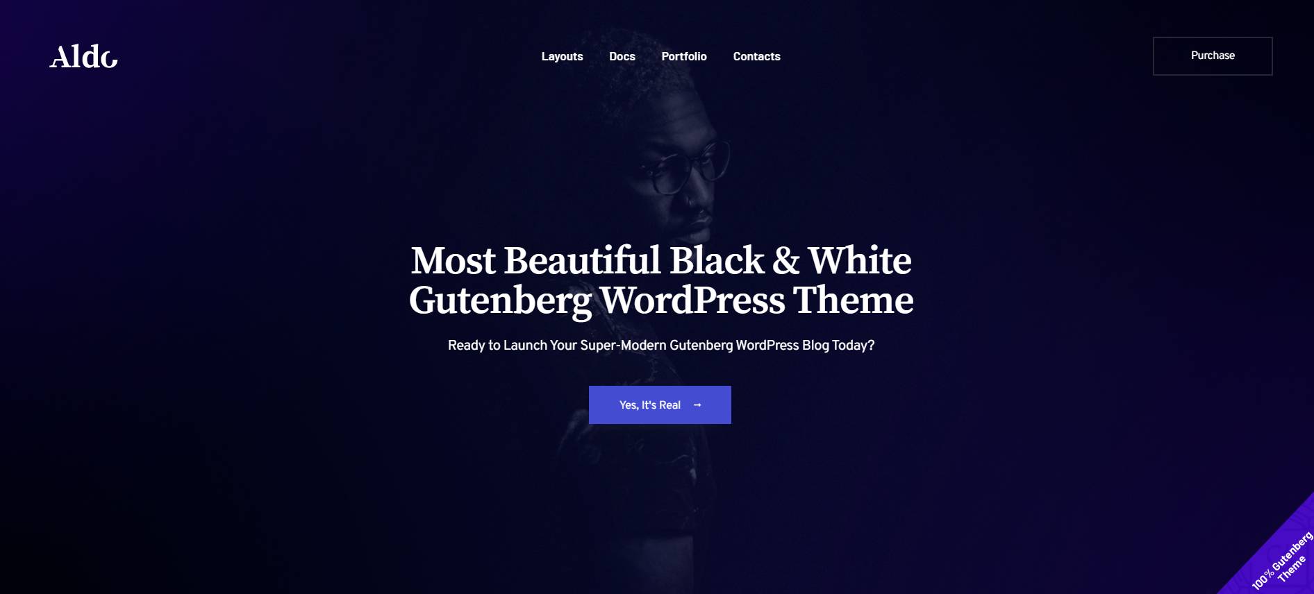 Aldo | Black and White Gutenberg Blog WordPress Theme