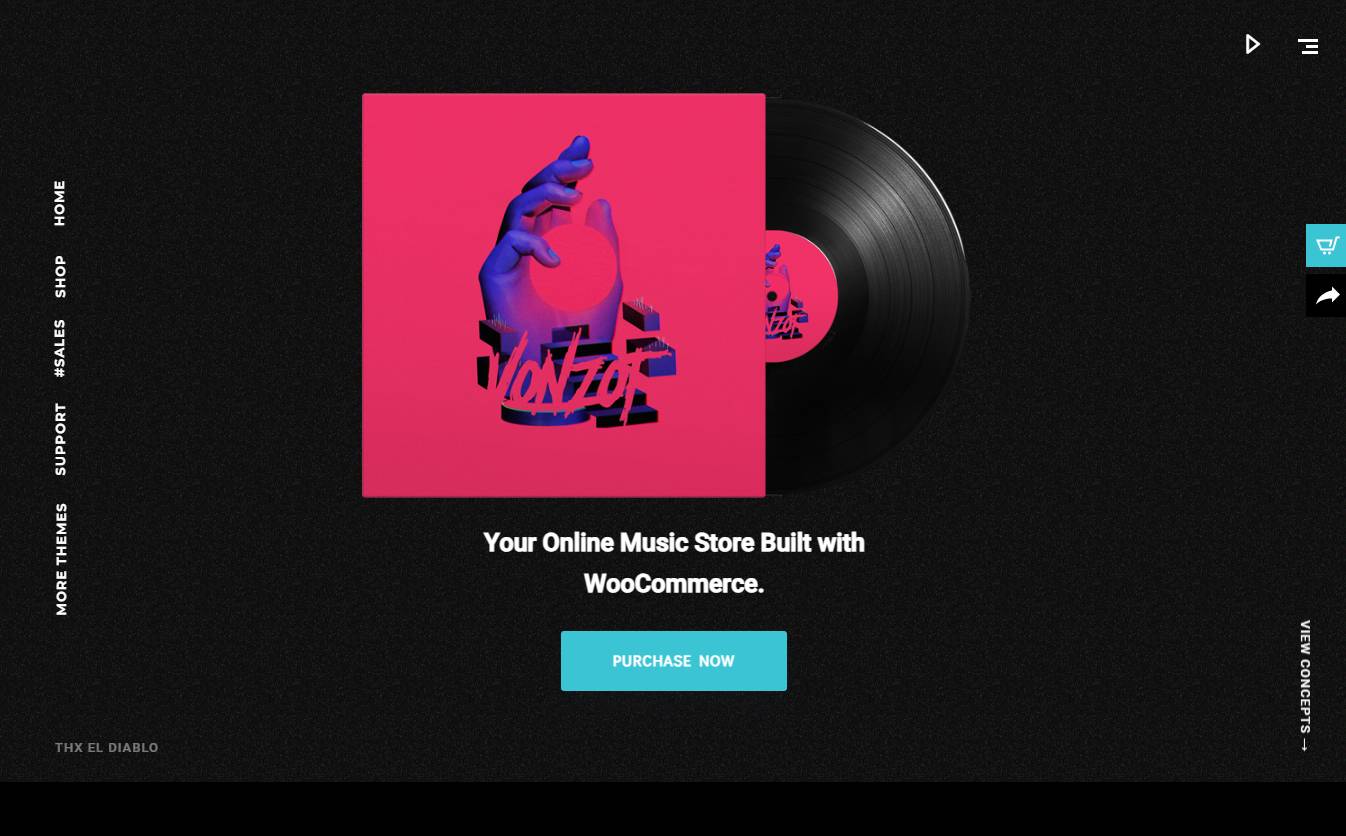 Vonzot - Music Oriented WooCommerce Theme