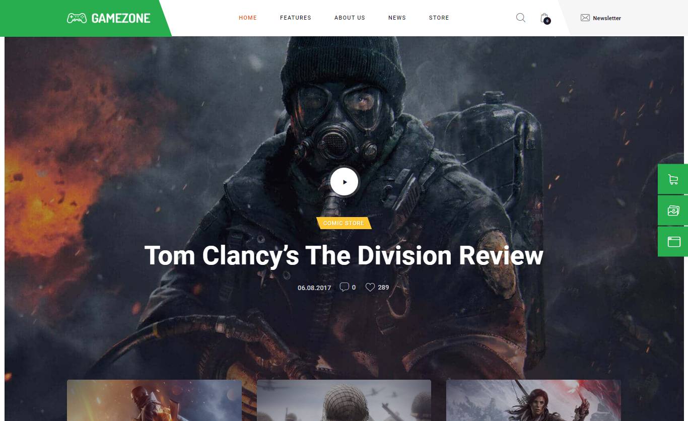 GameZone - Gaming Blog & Store WP Theme by ThemeForest