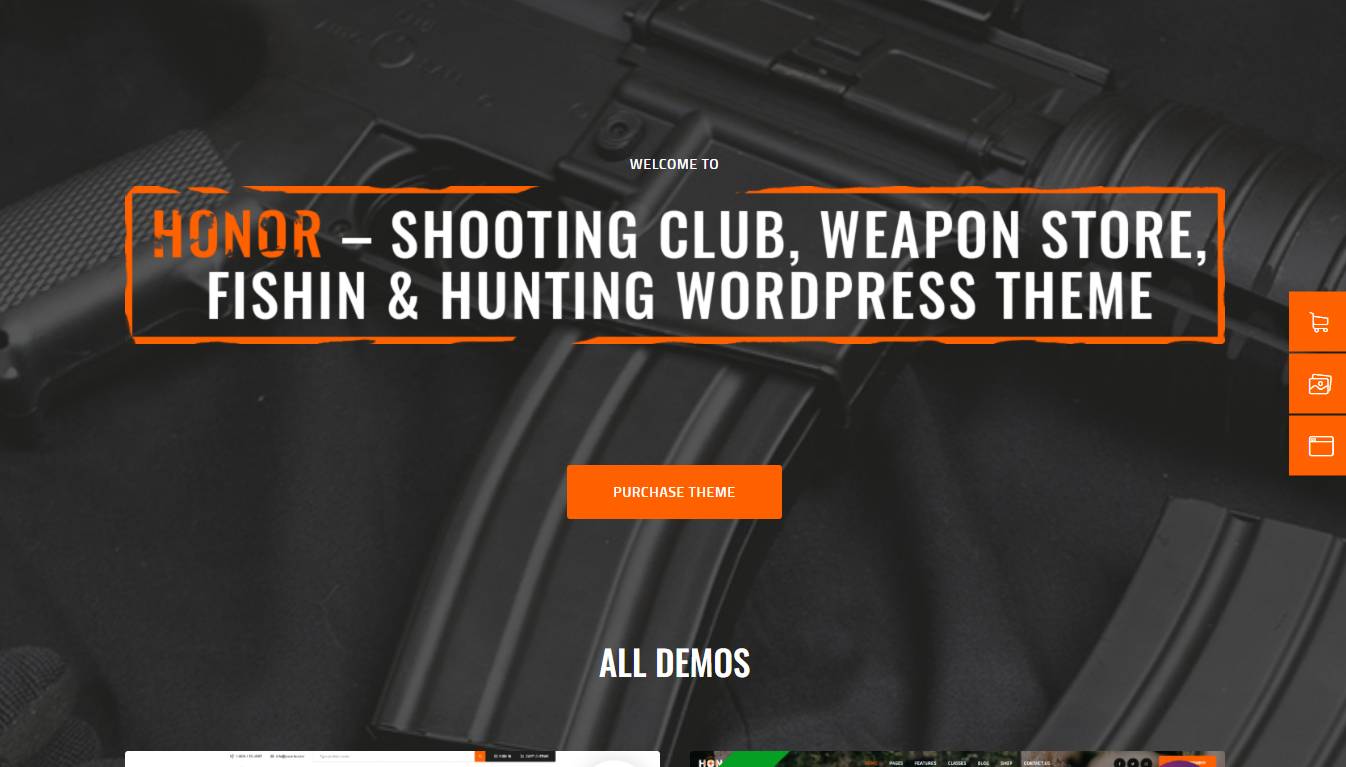 Honor | Multi-Purpose Shooting Club & Weapon Store WordPress Theme + Elementor by AncoraThemes