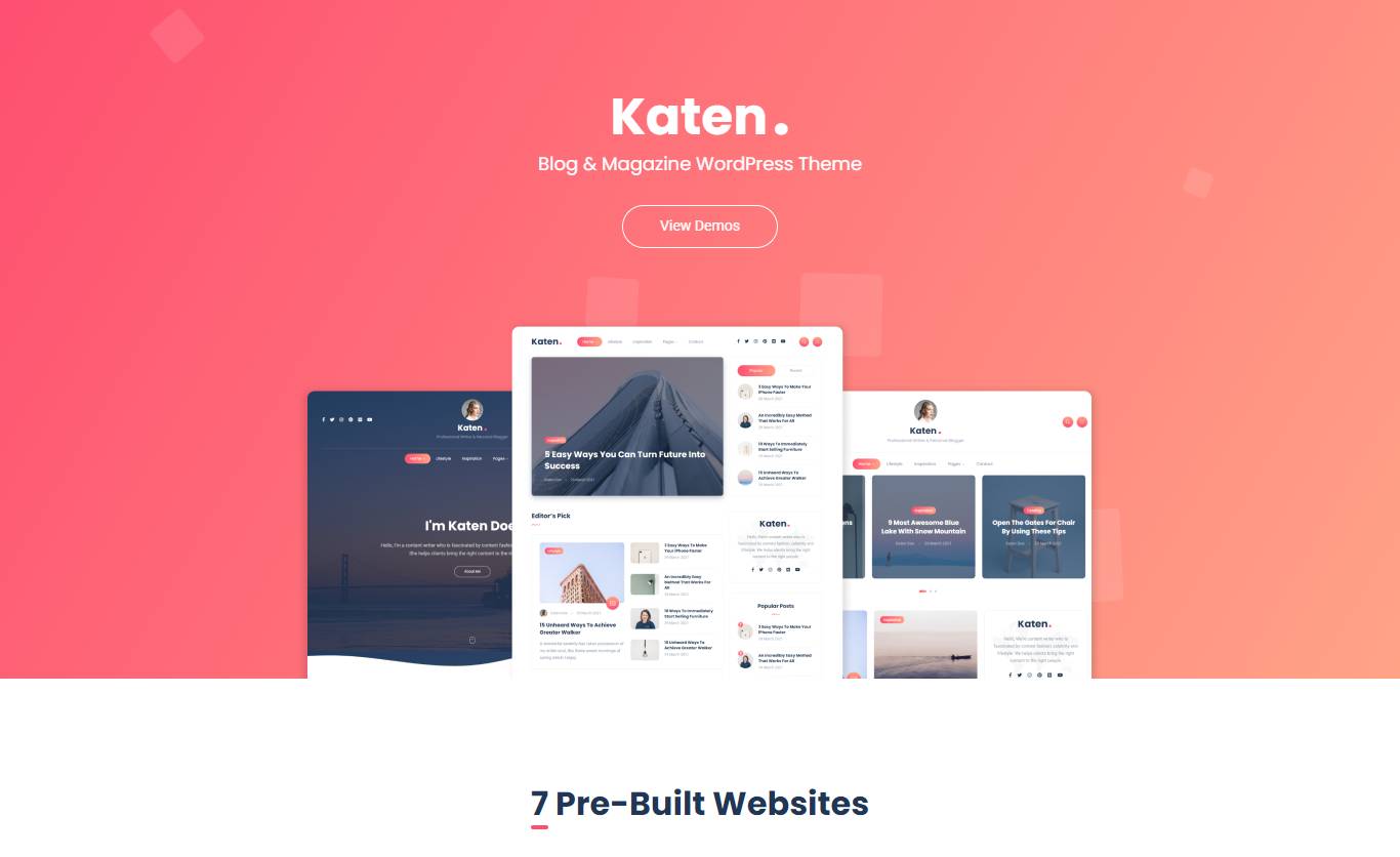 Katen - Blog & Magazine WordPress Theme