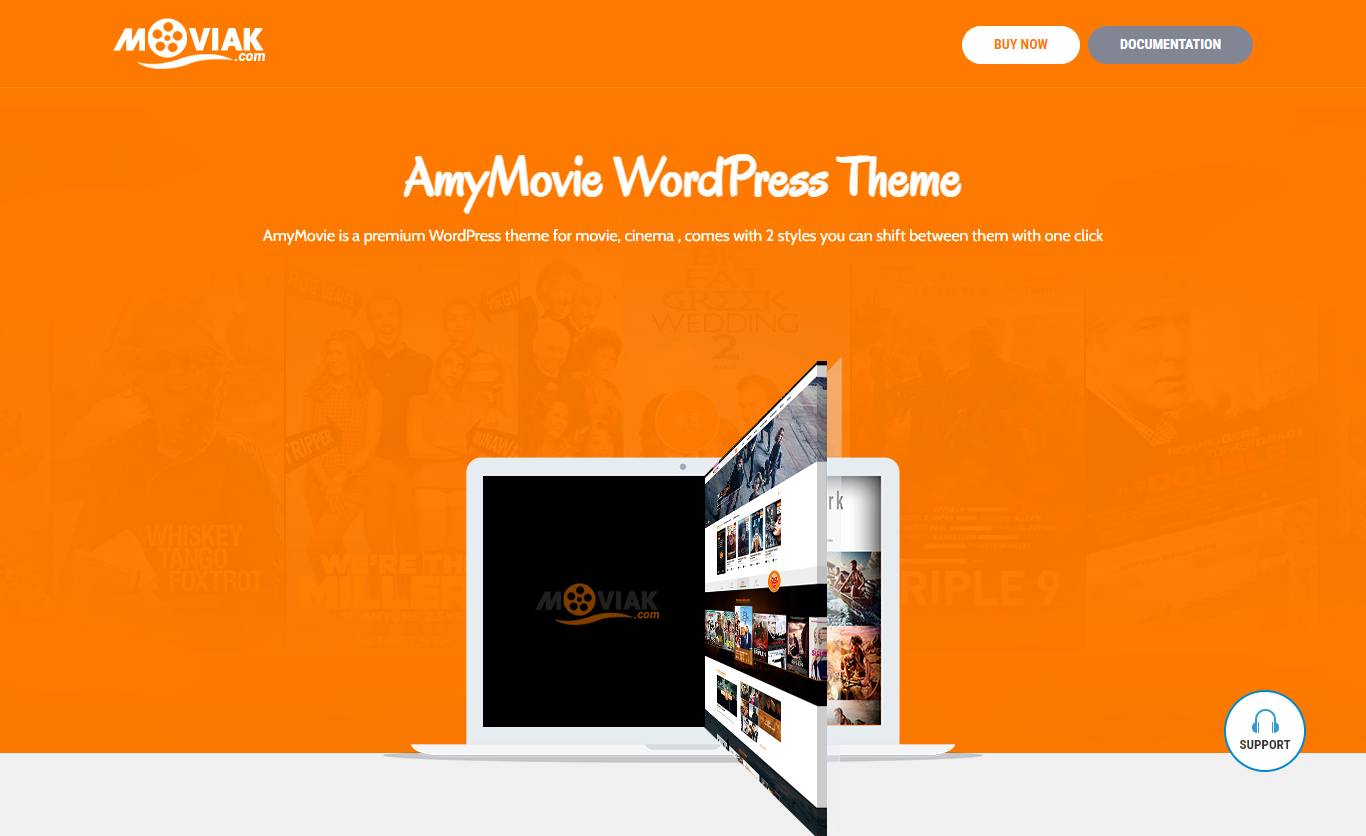  AmyMovie - Movie and Cinema WordPress Theme