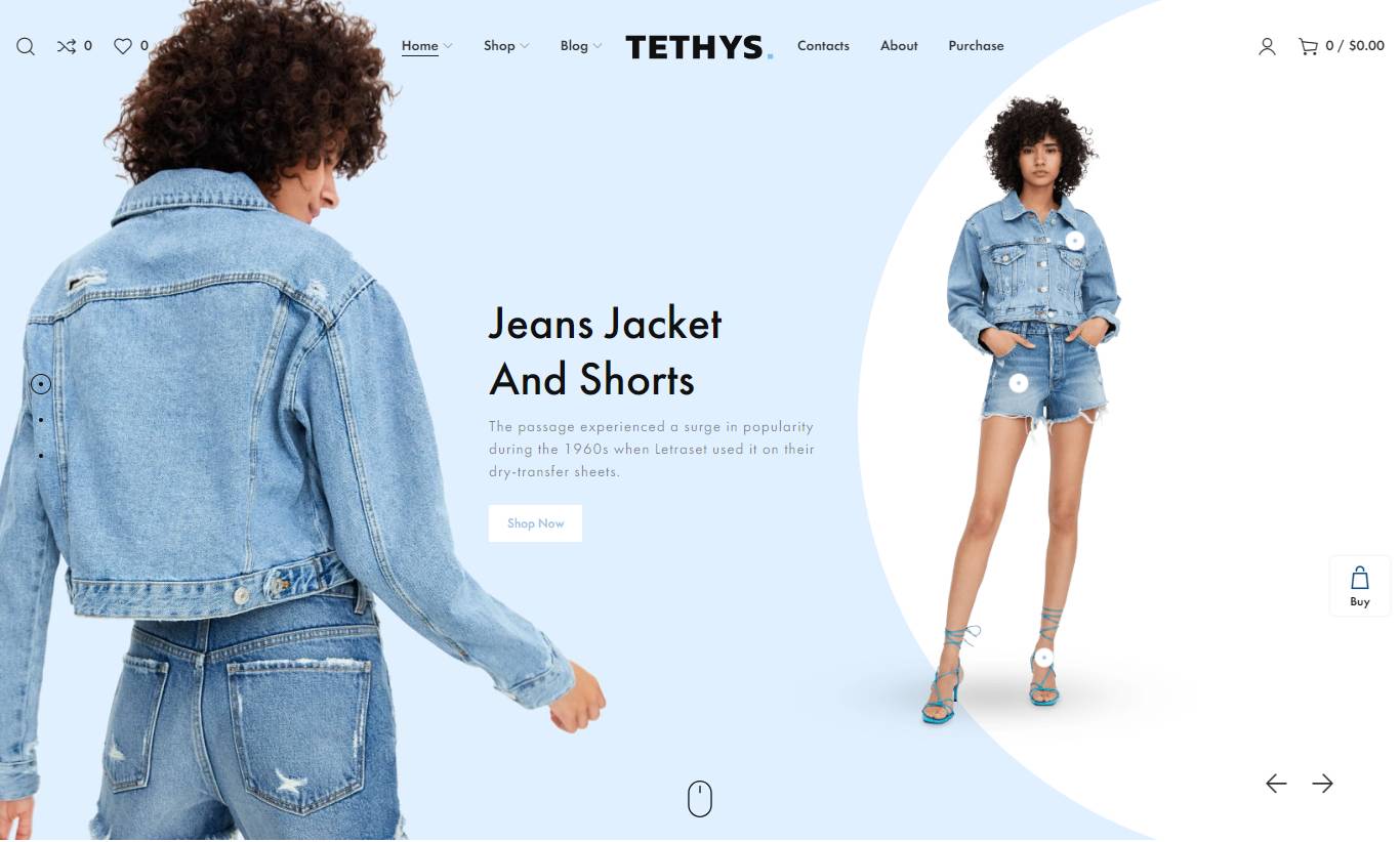 Tethys - Fashion and Minimalism Theme