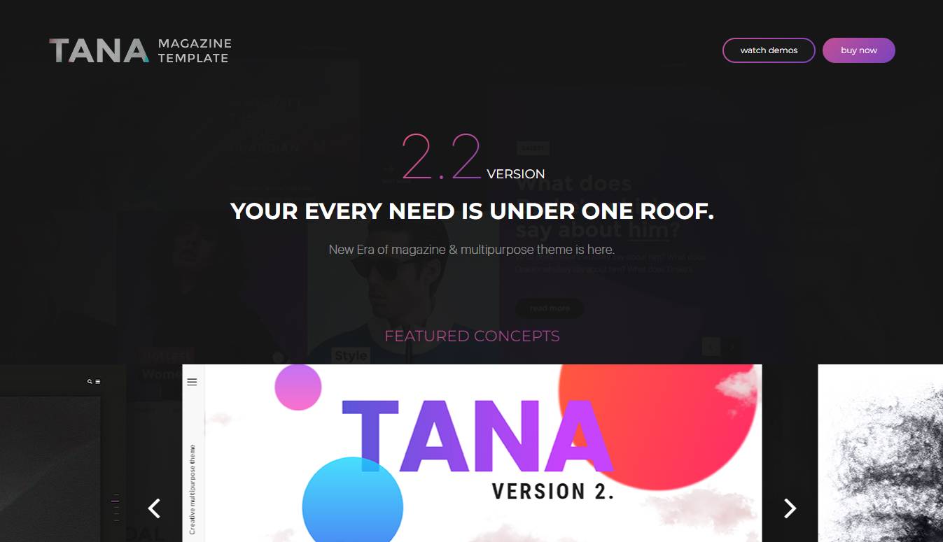 Tana Multipurpose - Newspaper Music Movie & Fashion, 14 in 1 Magazine Theme