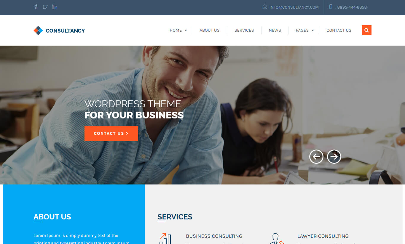 Best Sold 9 Consulting WordPress Themes
