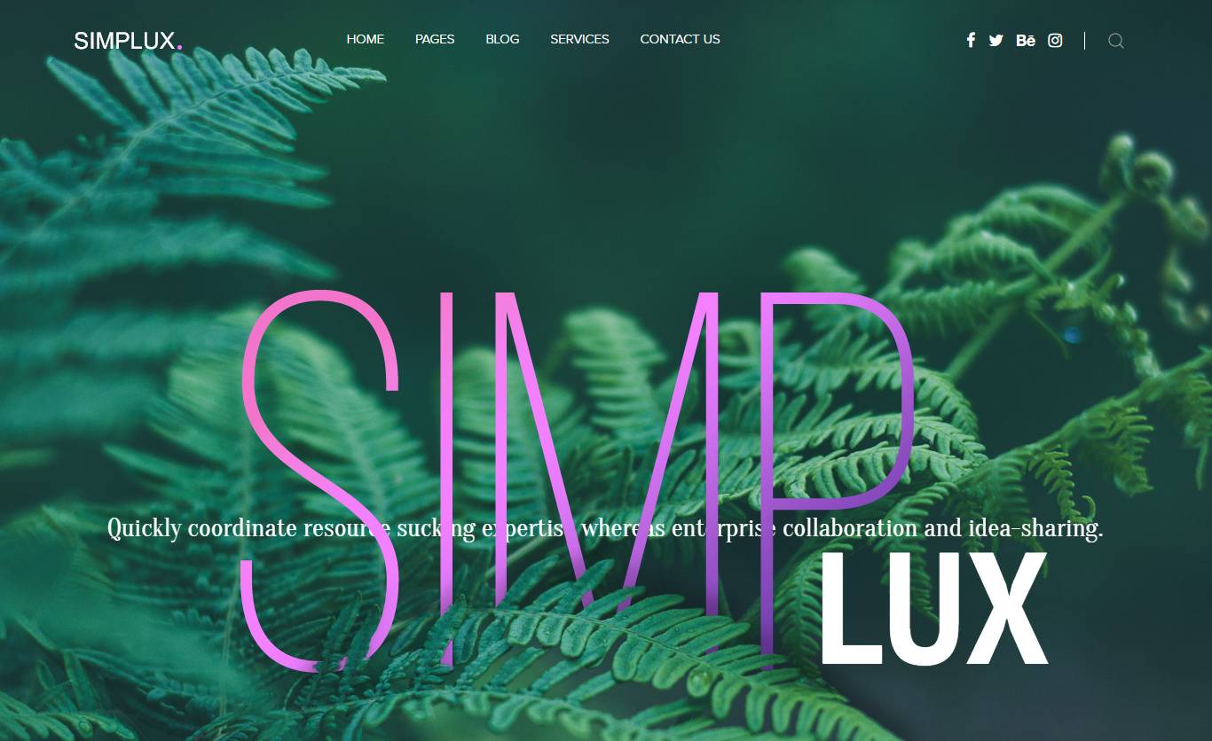 Simplux - Creative Portfolio and Blog WordPress Theme