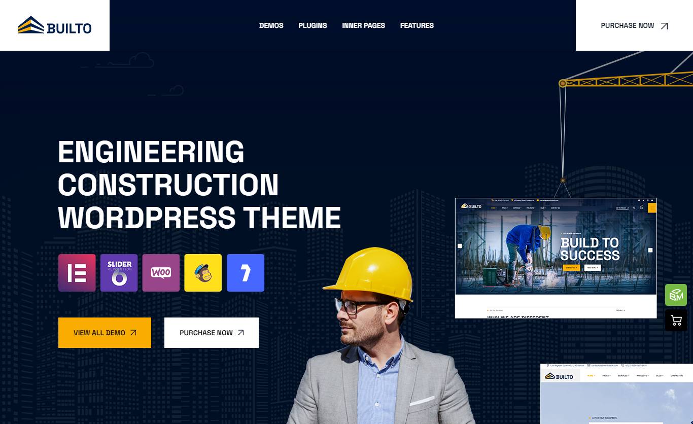 Builto - Engineering Construction WordPress Theme