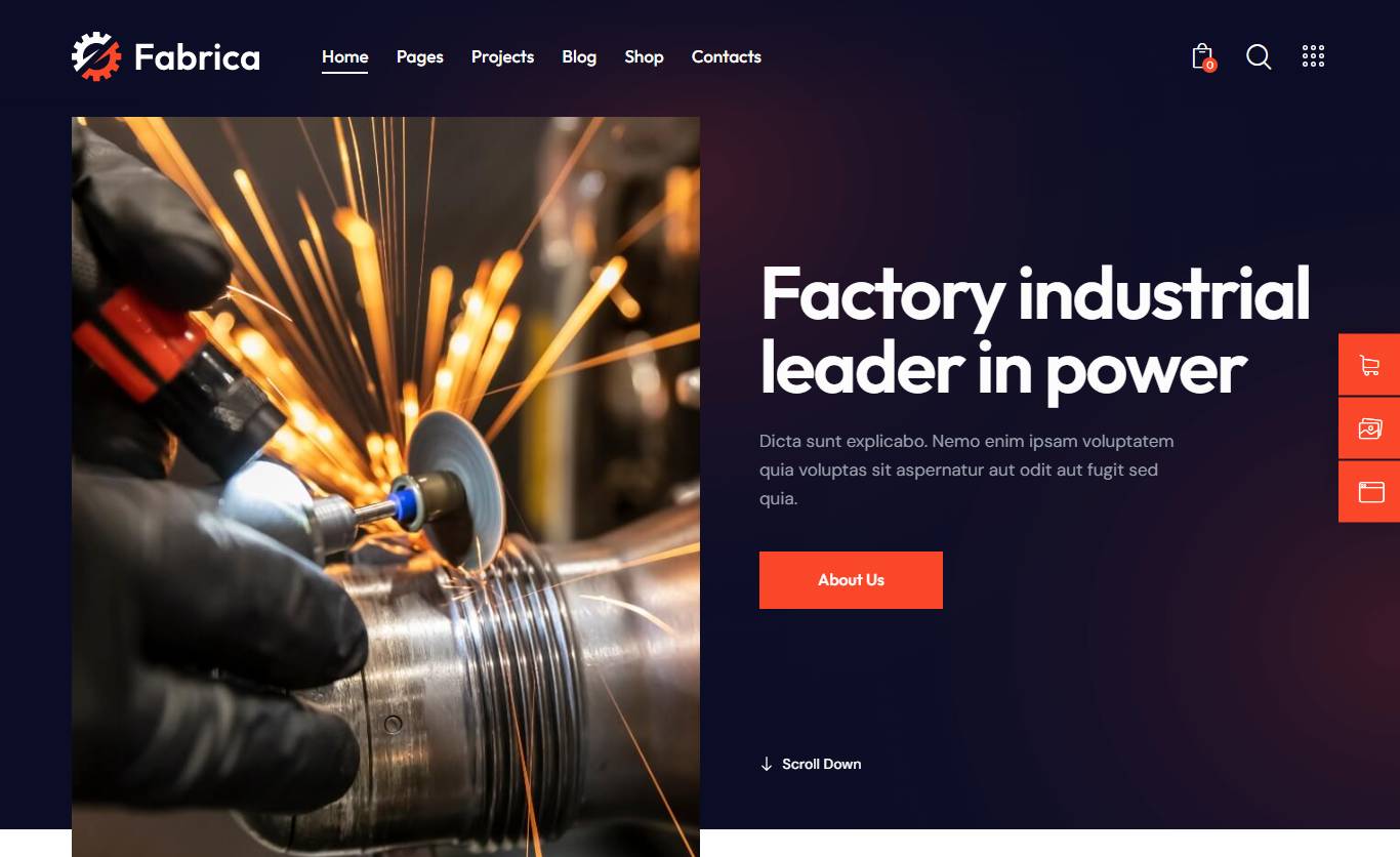 Fabrica - Industrial & Engineering Factory WordPress Theme