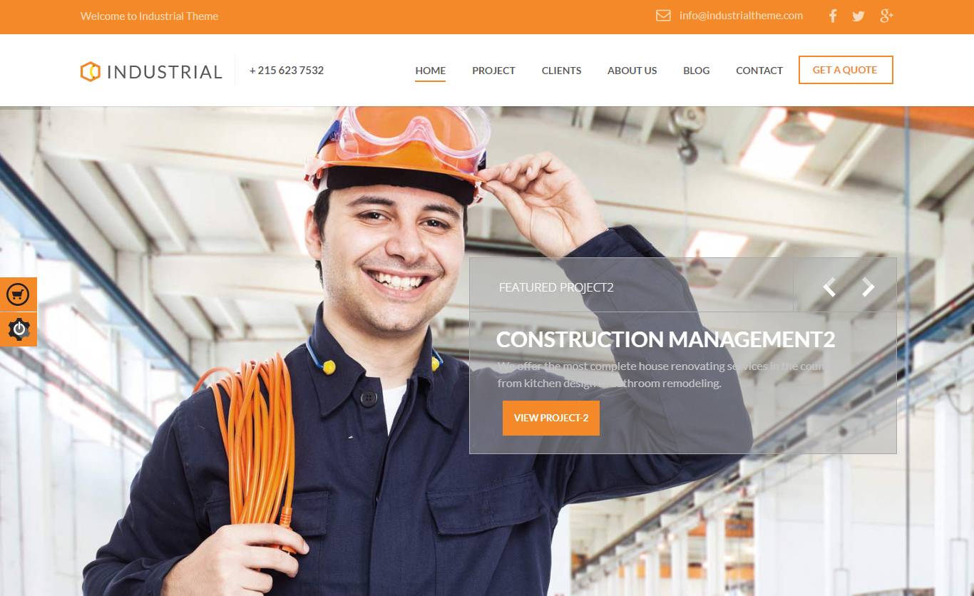 Industrial - Architects & Engineers WP Theme