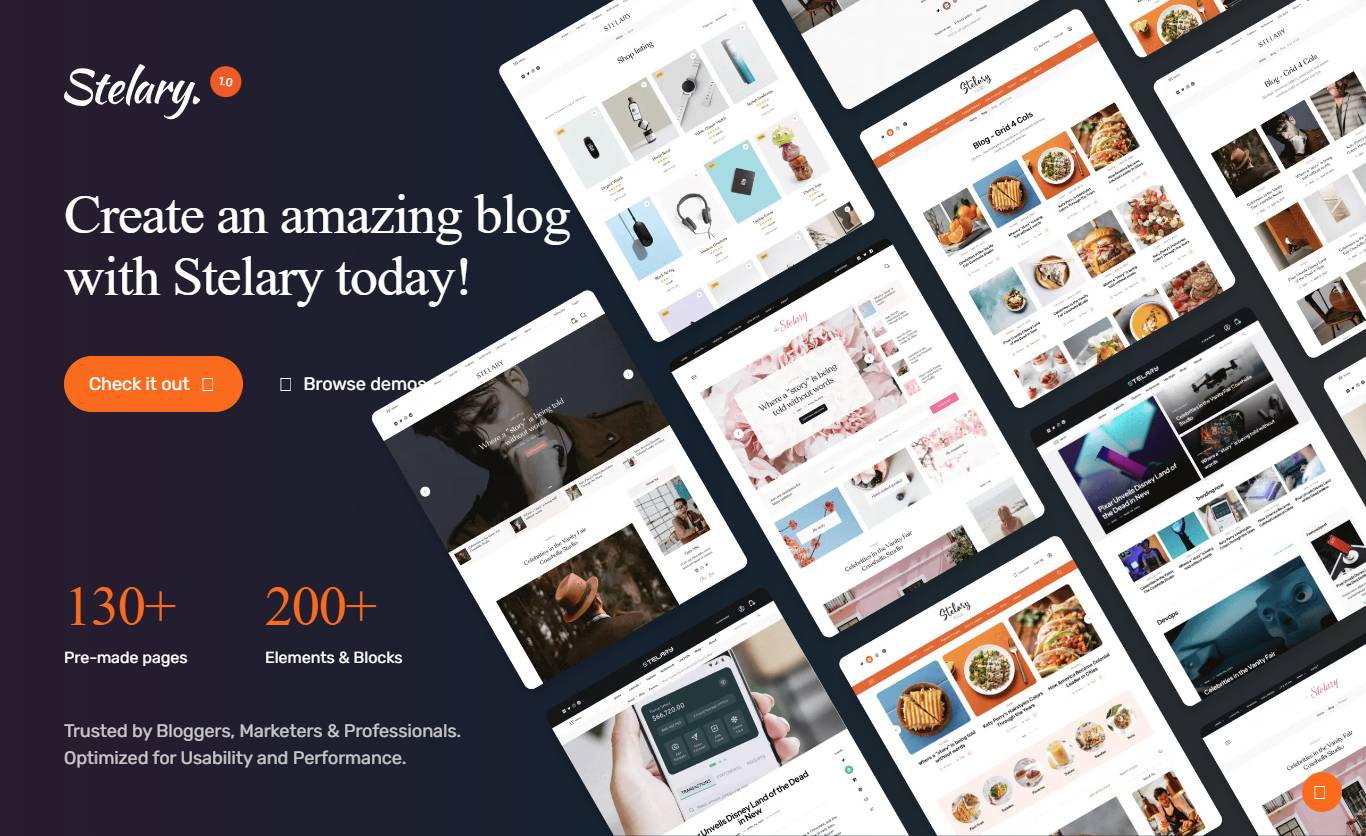 Stelary - Blog Magazine WordPress Theme