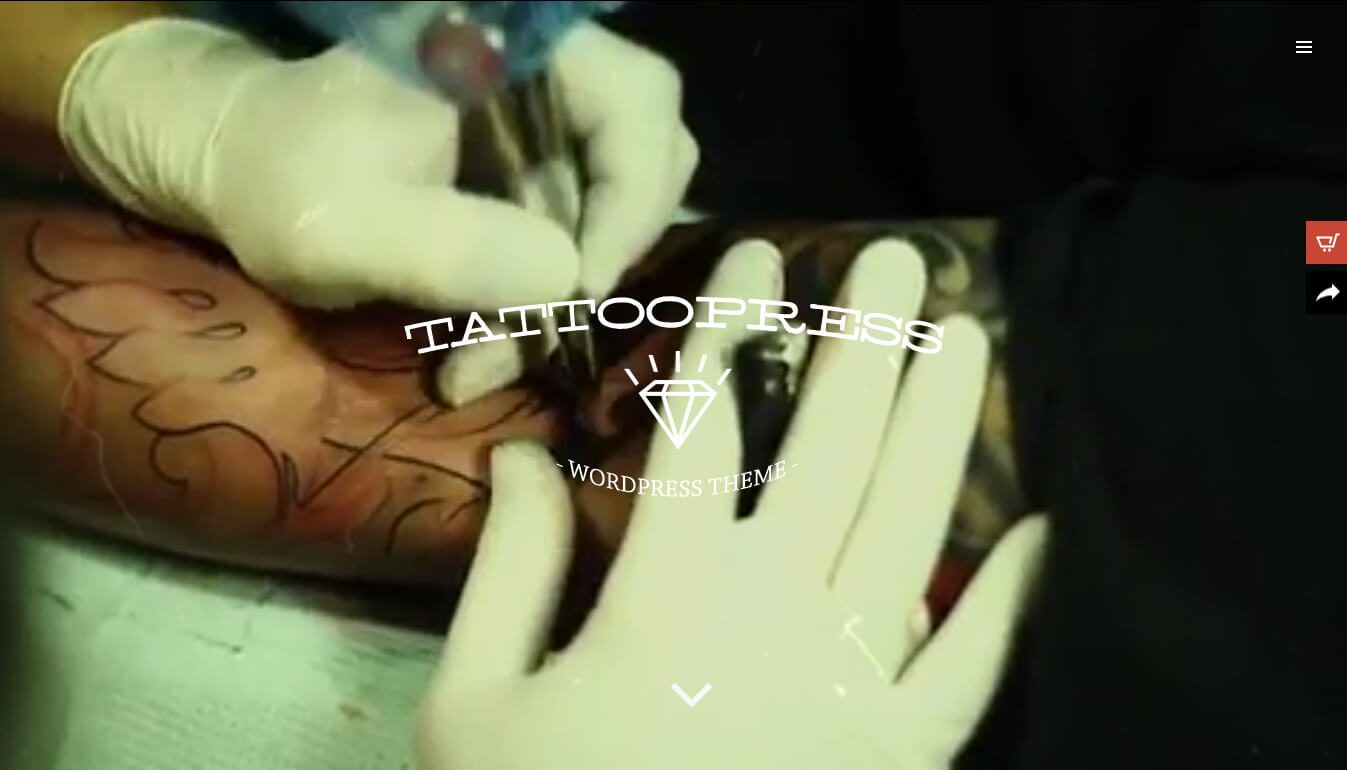 TattooPress - A WordPress Theme for Ink Artists