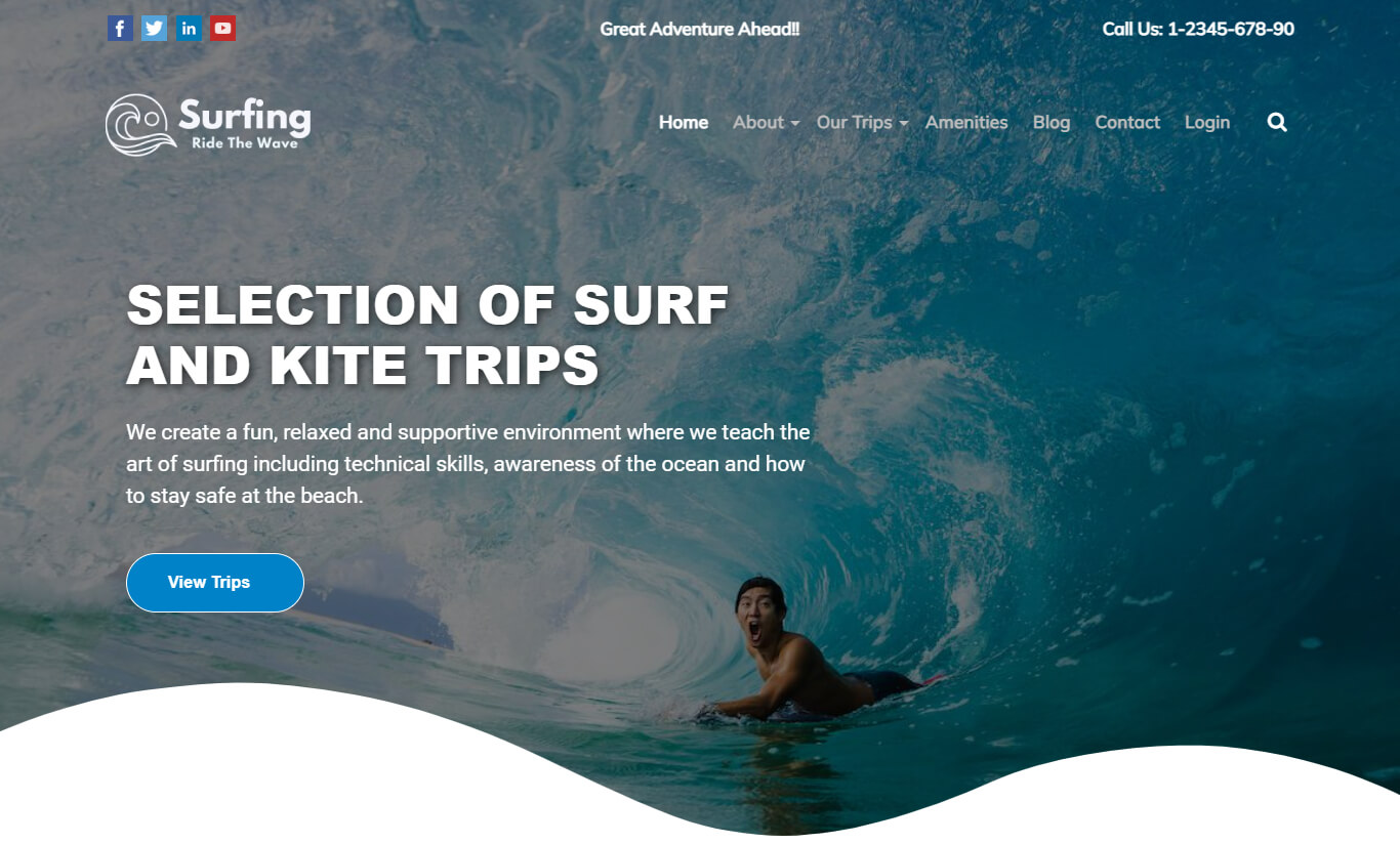 Surfing WordPress Theme by WpMania.Net