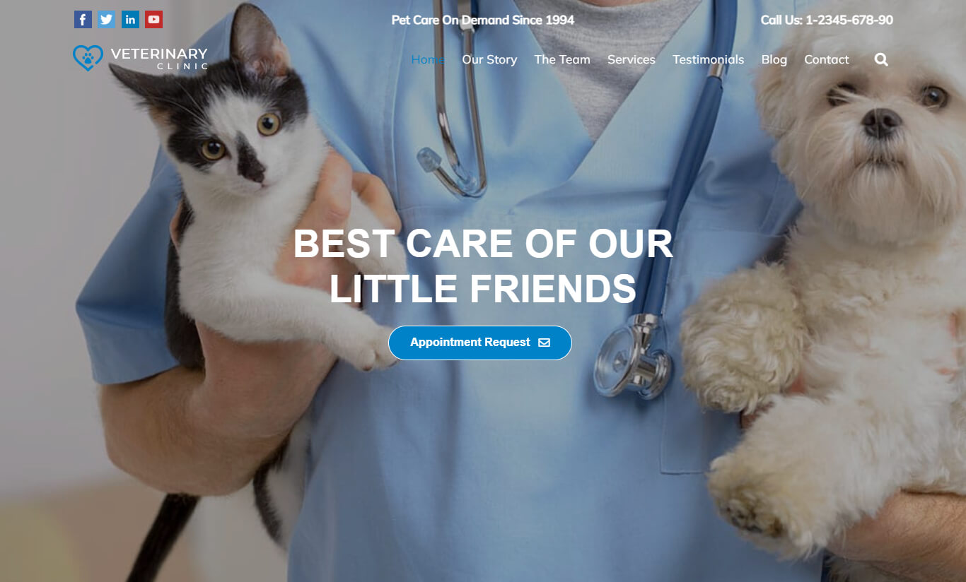 Veterinary Clinic: Best Veterinary WordPress Theme