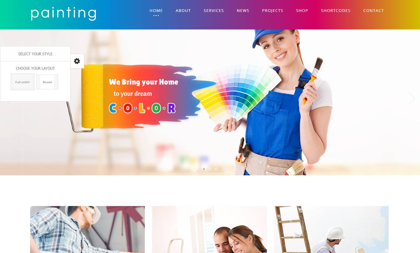 Paint - Painting Company WordPress Theme