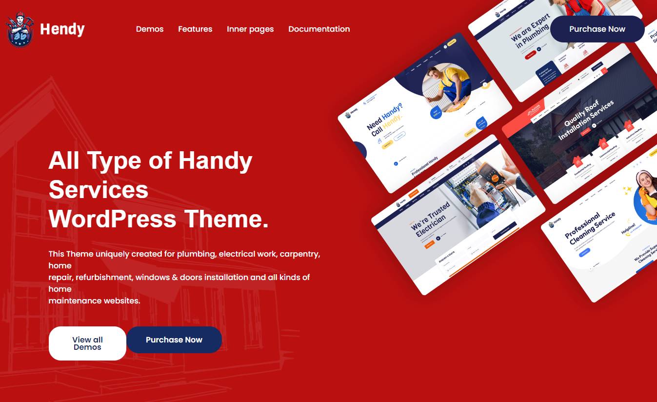 Hendy - Handyman Service WordPress Theme