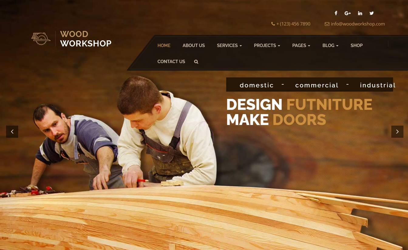 Wood Workshop - Carpenter and Craftsman Theme
