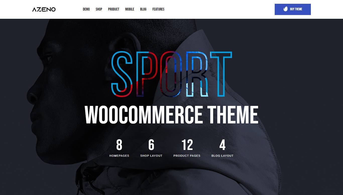 Azeno – Sport Store WooCommerce Theme