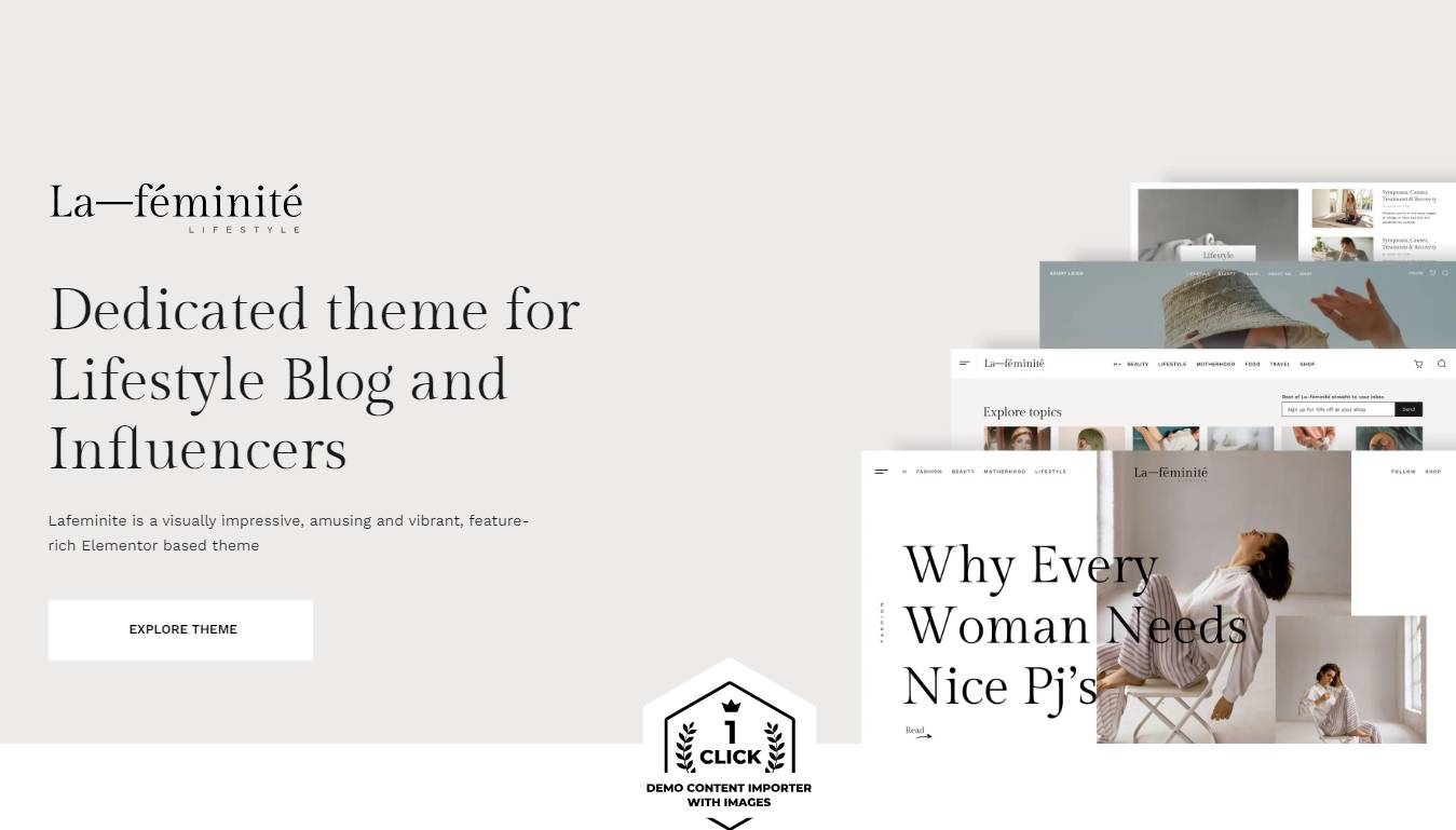 LaFeminite - Lifestyle Blog WordPress Theme