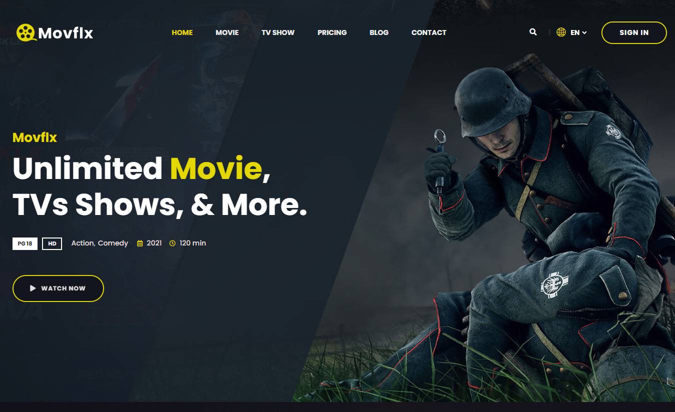 Movflx - Video Production and Movie WordPress Theme