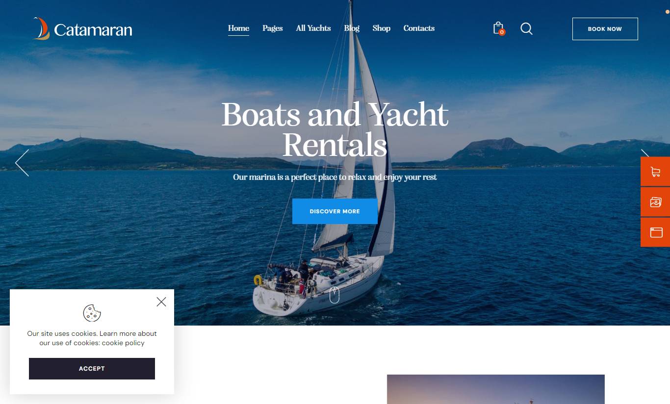 Catamaran - Yacht Club & Boat Rental Theme
