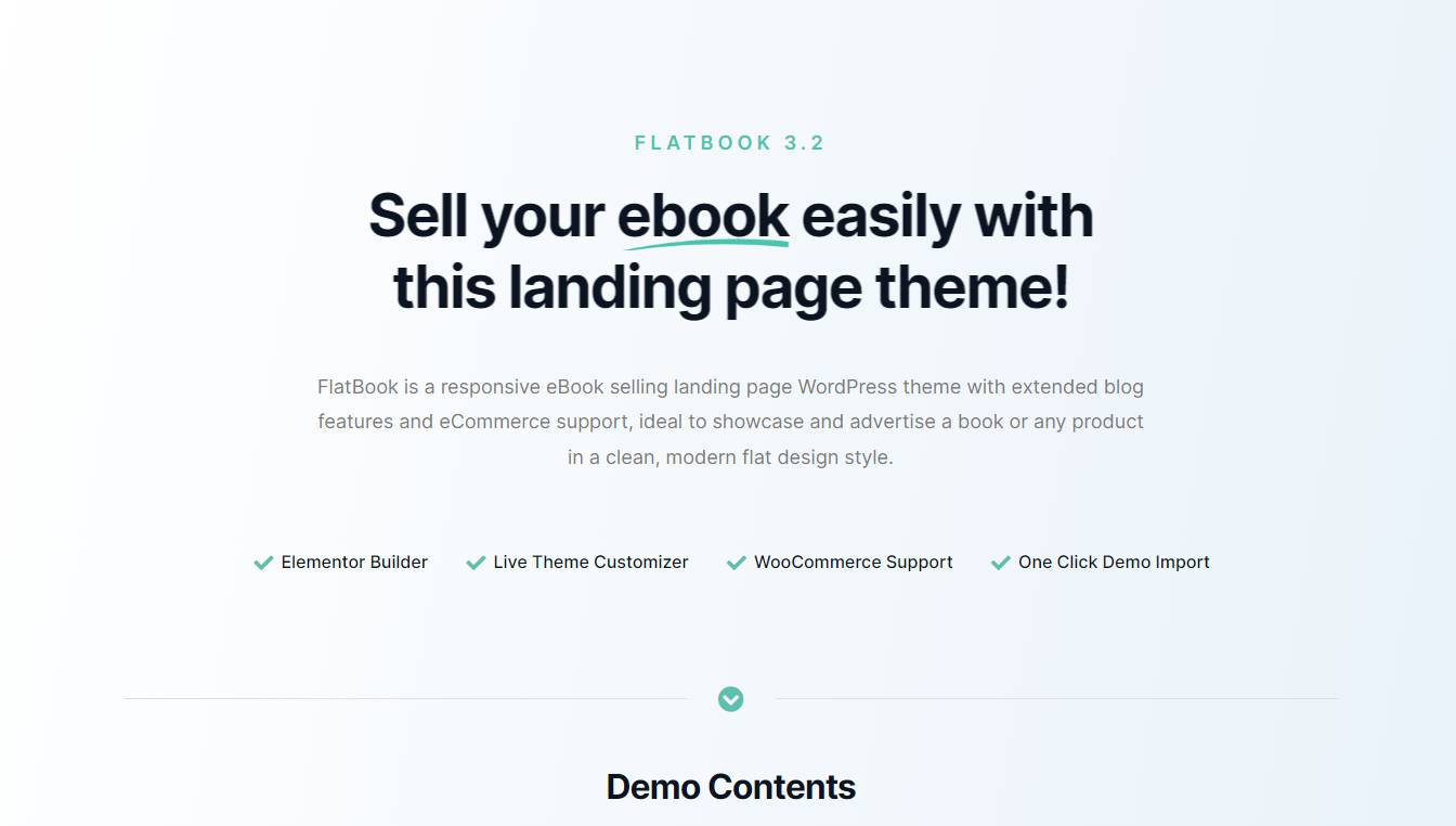 FlatBook - Ebook Selling WordPress Theme