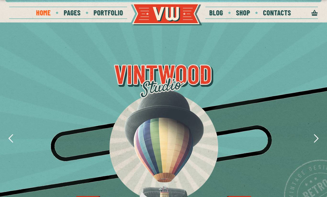 VintWood - A Vintage, Retro WordPress Theme