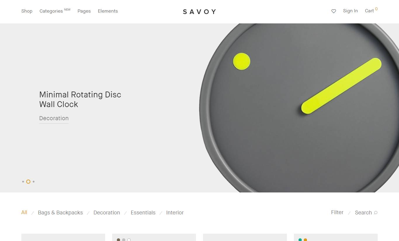 Savoy - Minimalist AJAX WooCommerce Theme