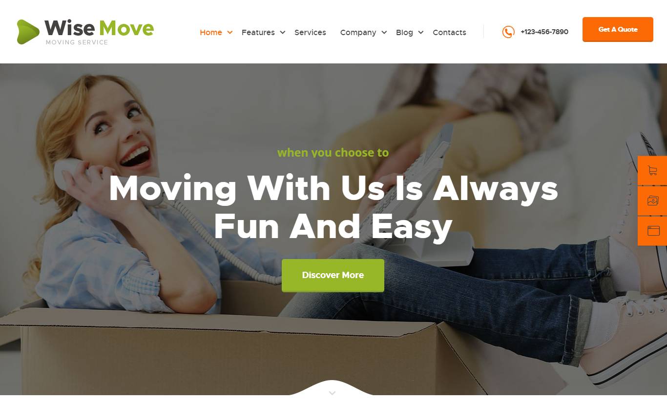  Wise Move | Relocation and Storage Services WordPress Theme