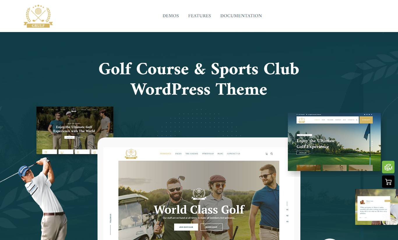 Grulf - Golf Course & Sports Club WP Theme