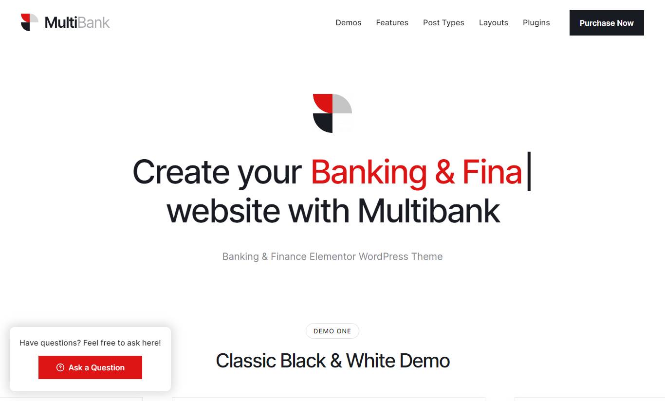  Multibank - Business and Finance WordPress Theme