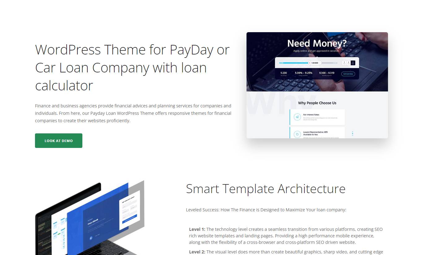 The Finance - Payday Loans WordPress Theme