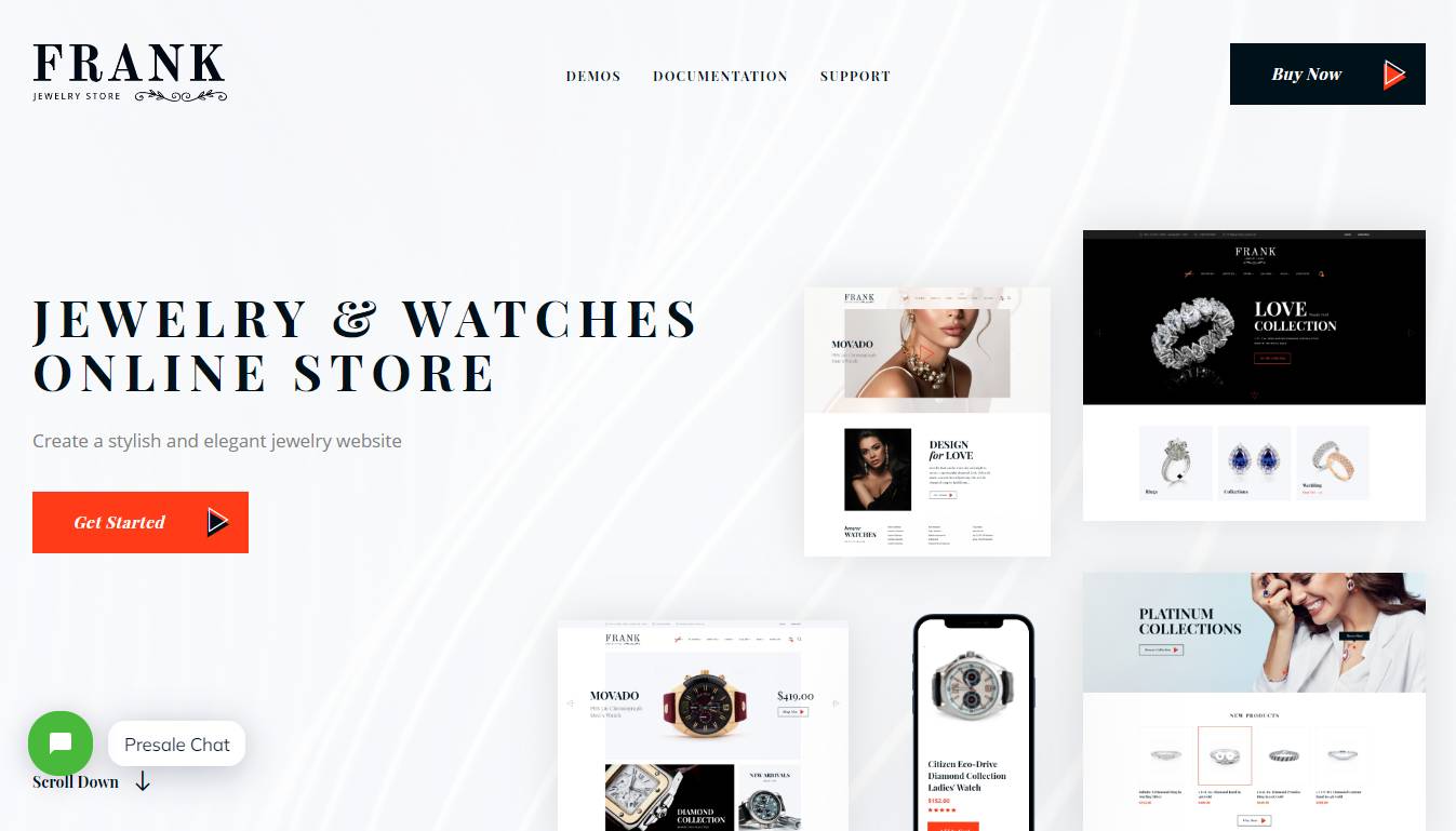 Jewelry & Watches Online Store WordPress Theme