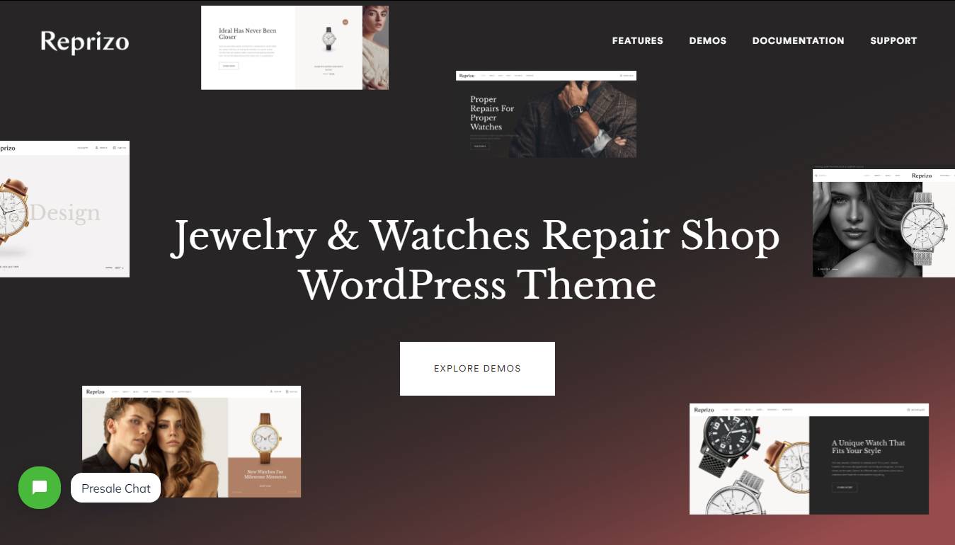 Reprizo - Jewelry & Watch Shop WordPress Theme