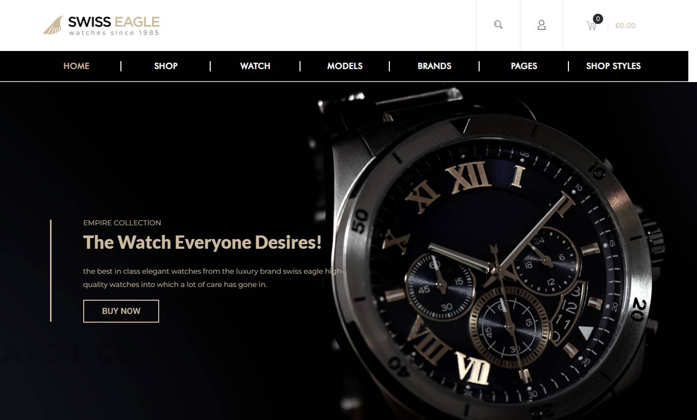 SwissEagle - Watch Store WordPress Theme