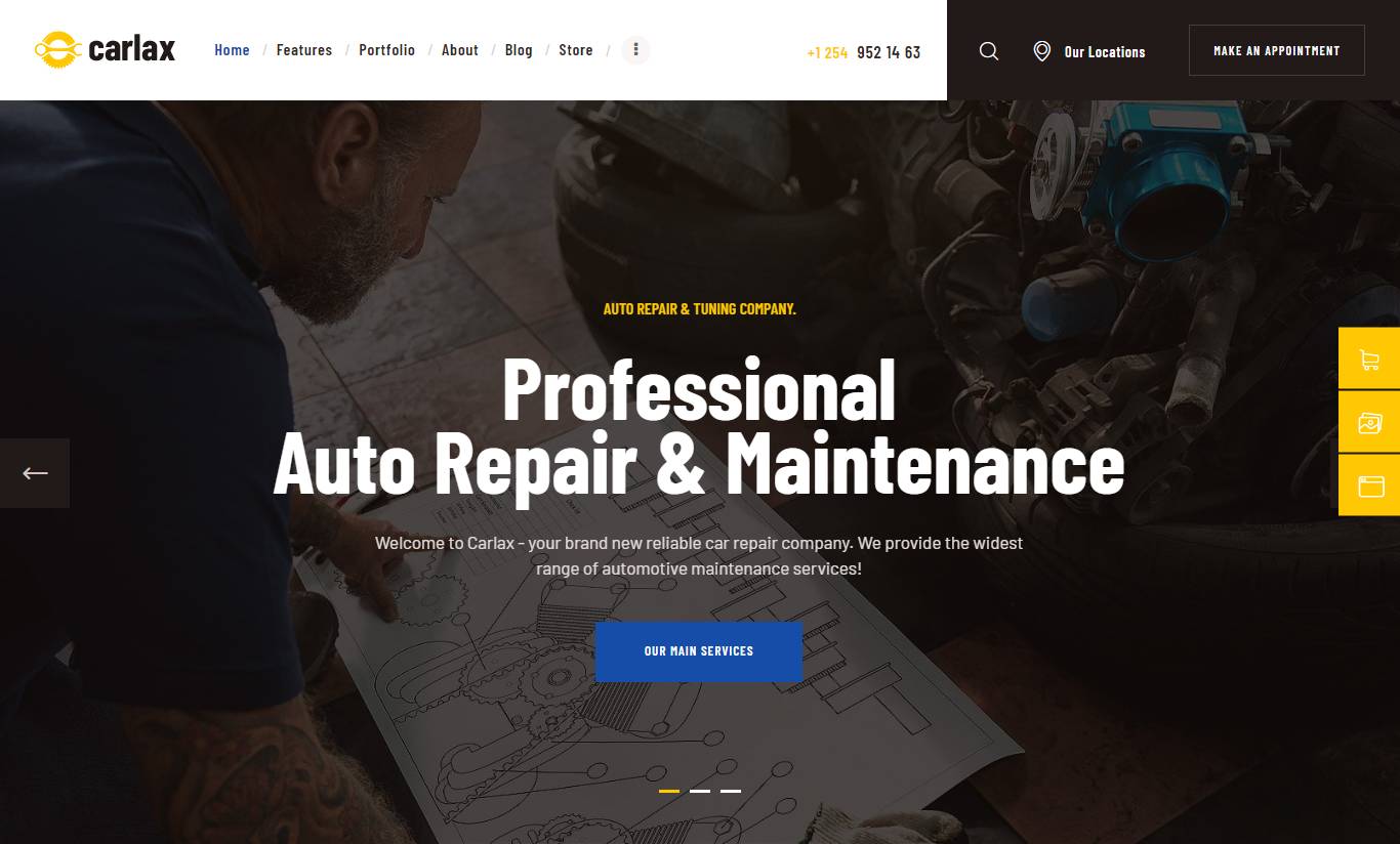 Carlax | Car Parts Store & Auto Service WordPress Theme