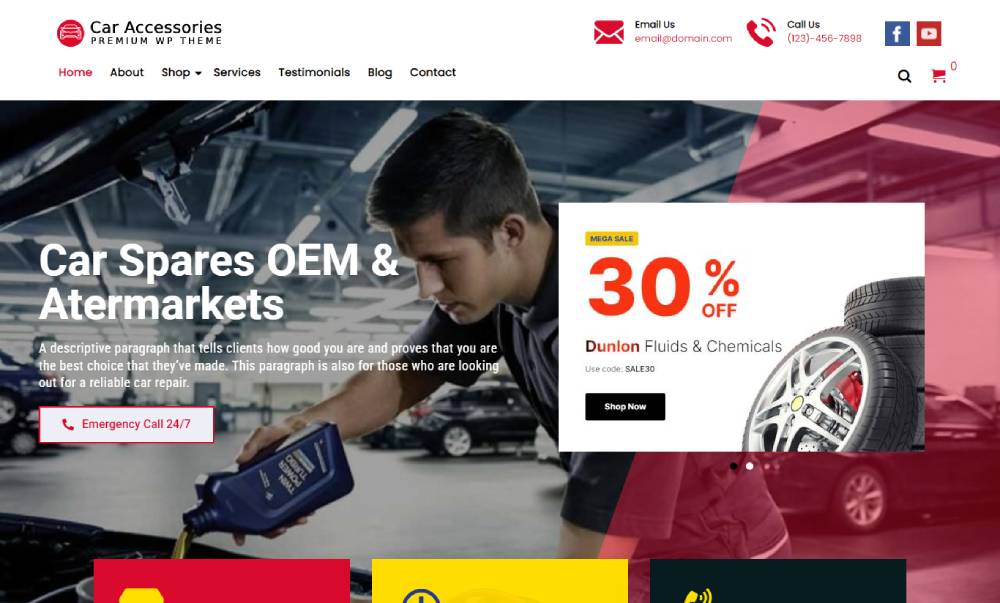 Top 14 Car Parts WordPress Themes