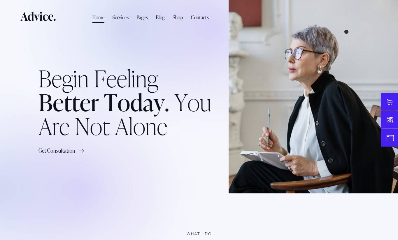 Advice - Online Therapy & Counseling WordPress Theme